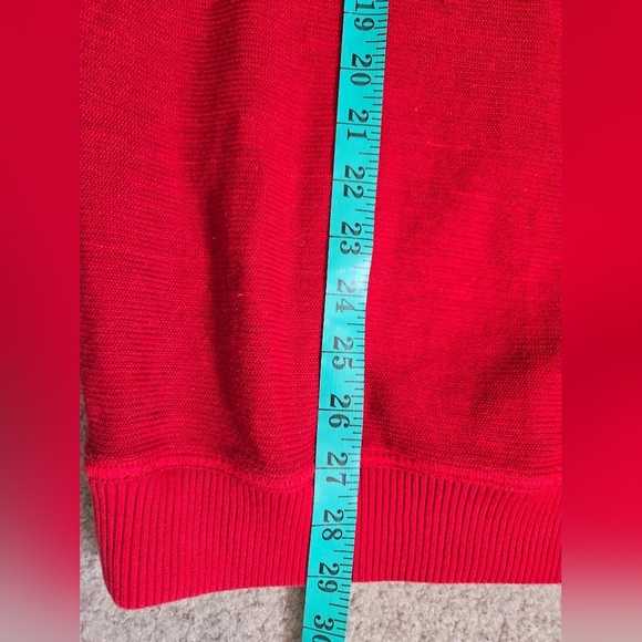 TOMMY BAHAMA × SAN FRANCISCO 49ERS NFL Red Cotton Knit Sweater. Large - Picture 10 of 10